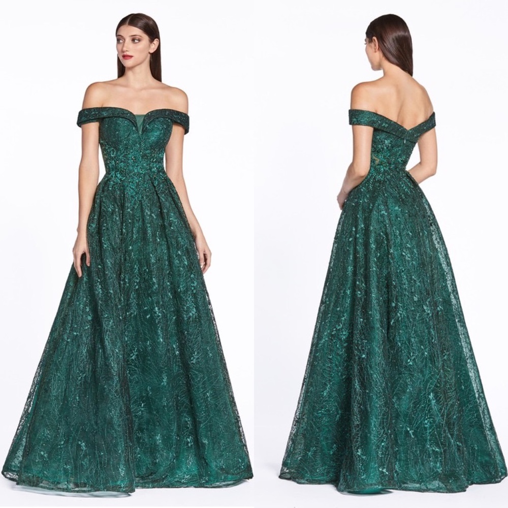 Cinderella Divine Embellished Off Shoulder Dress
